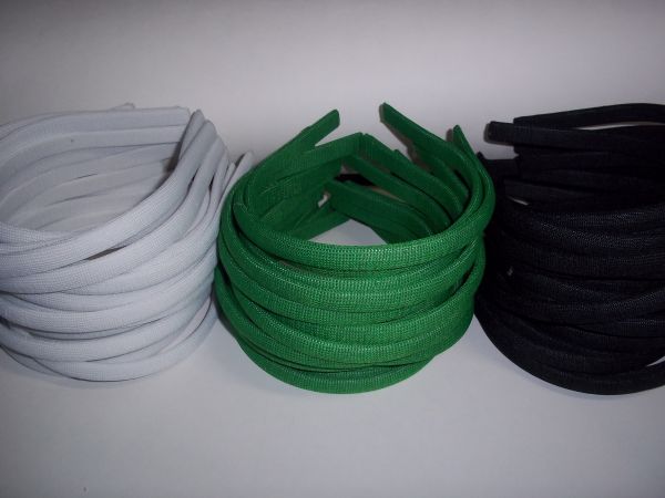 TIARAS ENCAPADAS VARIAS CORES - DUZIA